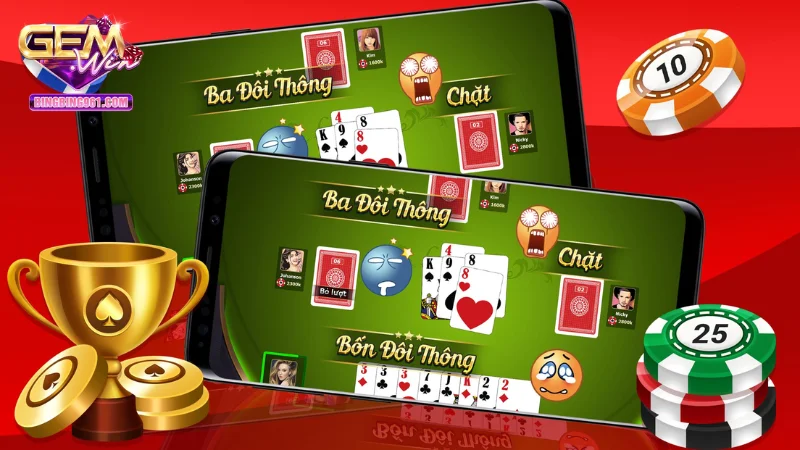 Mậu binh là game đánh bài đổi thưởng nổi tiếng tại Gemwin